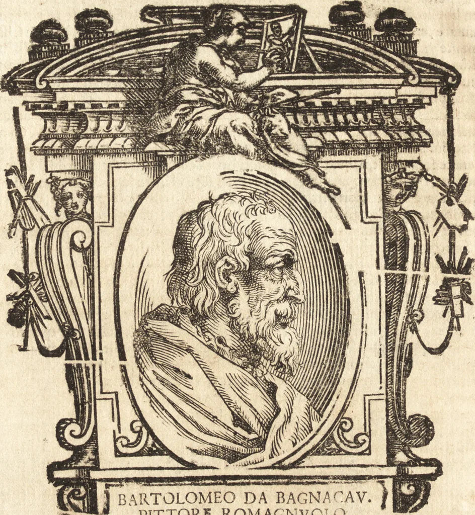 An illustration from Delle vite de' più eccellenti pittori, scultori, et architetti, 1648, leaf 225