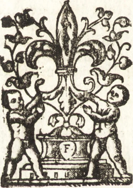 An illustration from Delle vite de' più eccellenti pittori, scultori, et architetti, 1648, leaf 39