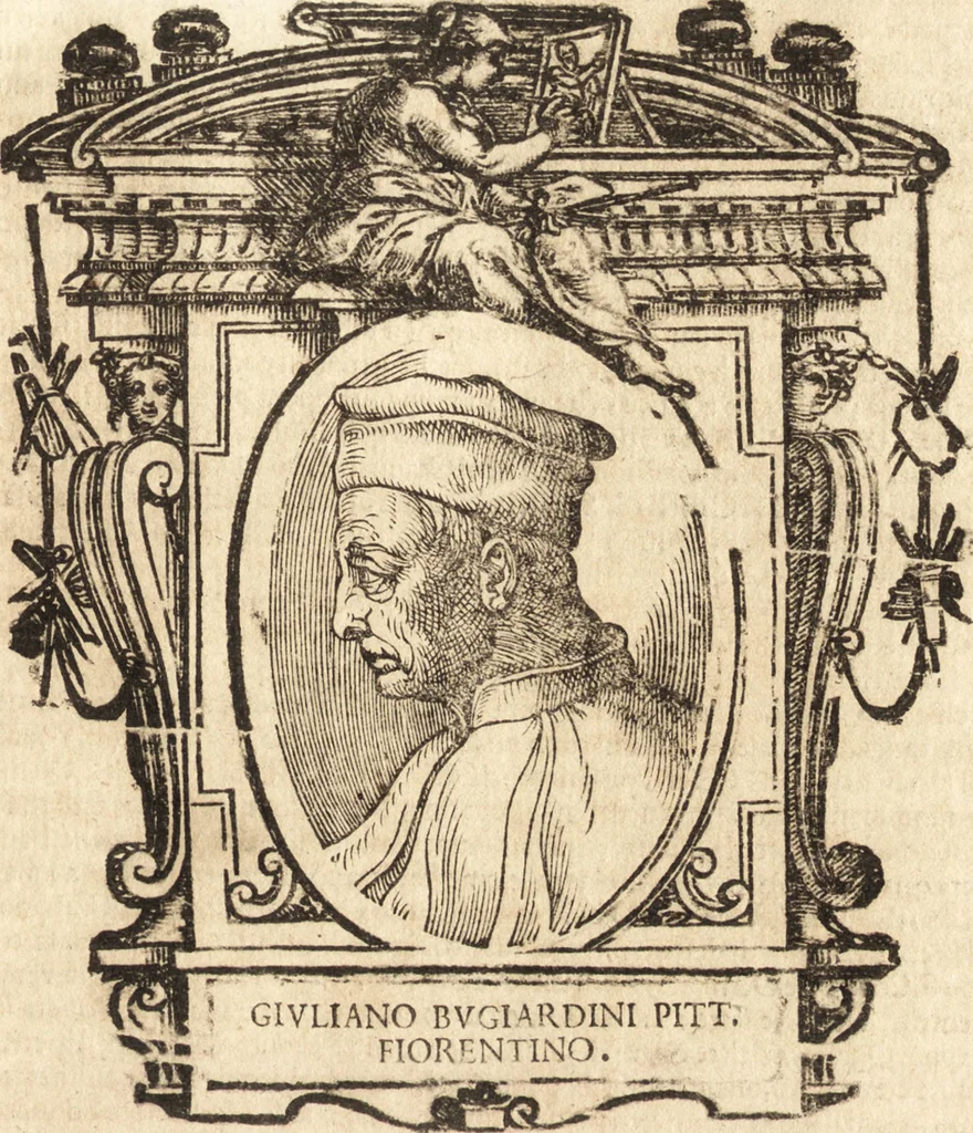An illustration from Delle vite de' più eccellenti pittori, scultori, et architetti, 1648, leaf 458