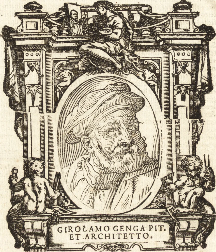 An illustration from Delle vite de' più eccellenti pittori, scultori, et architetti, 1648, leaf 507