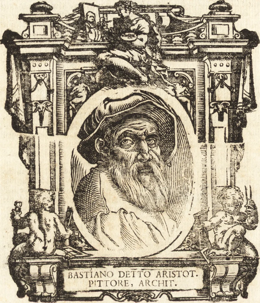 An illustration from Delle vite de' più eccellenti pittori, scultori, et architetti, 1648, leaf 539