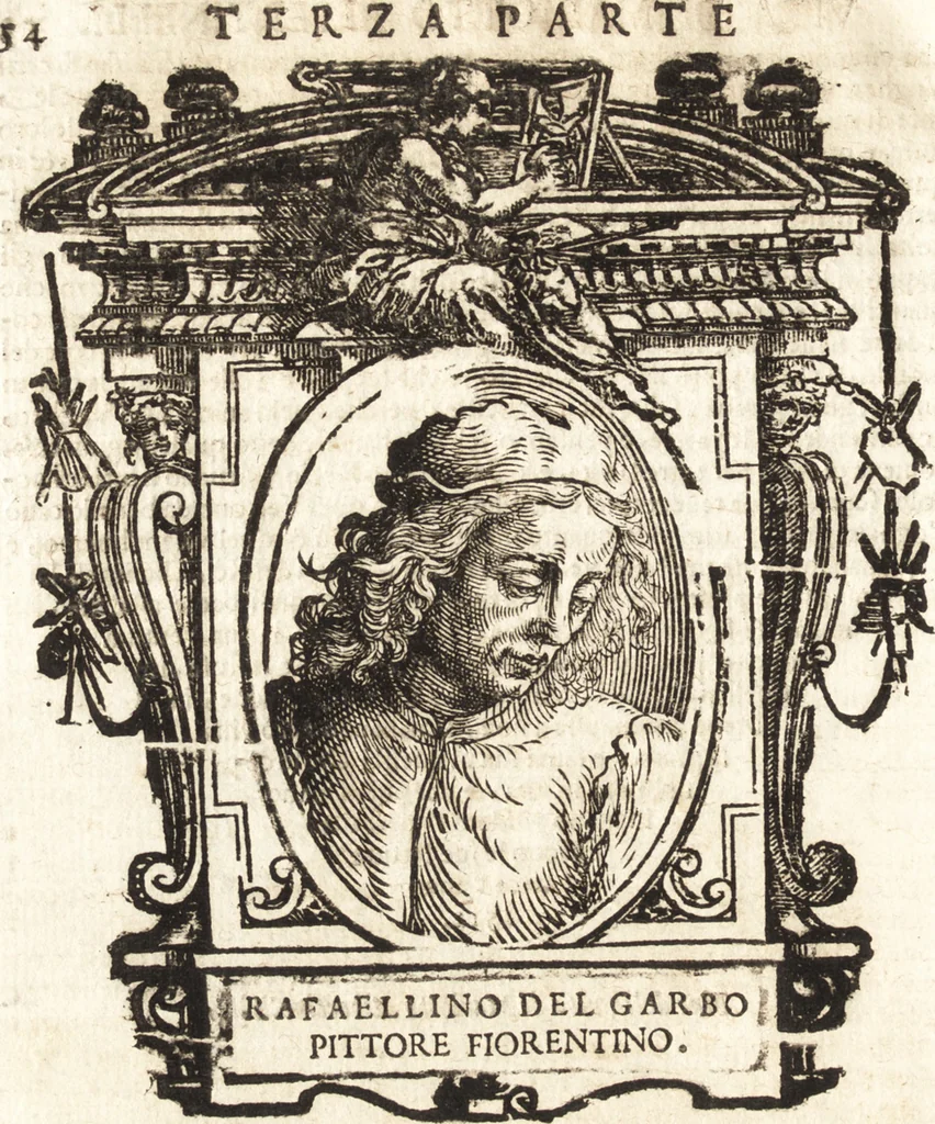 An illustration from Delle vite de' più eccellenti pittori, scultori, et architetti, 1648, leaf 61