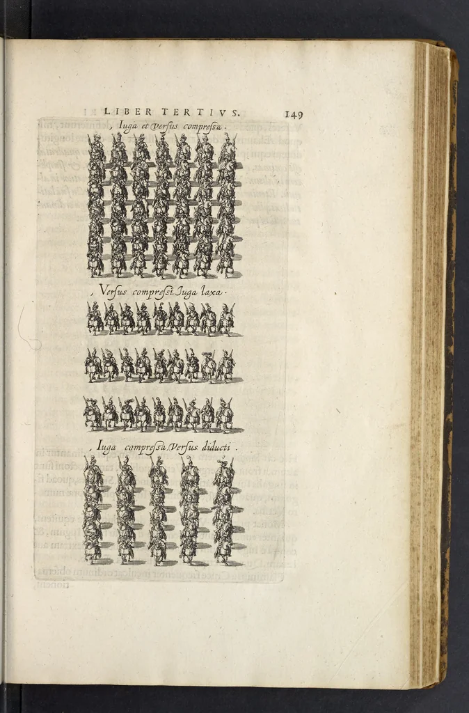 An illustration from De militia equestri antiqua et noua ad regem Philippum IV libri quinque, 1630, leaf 159
