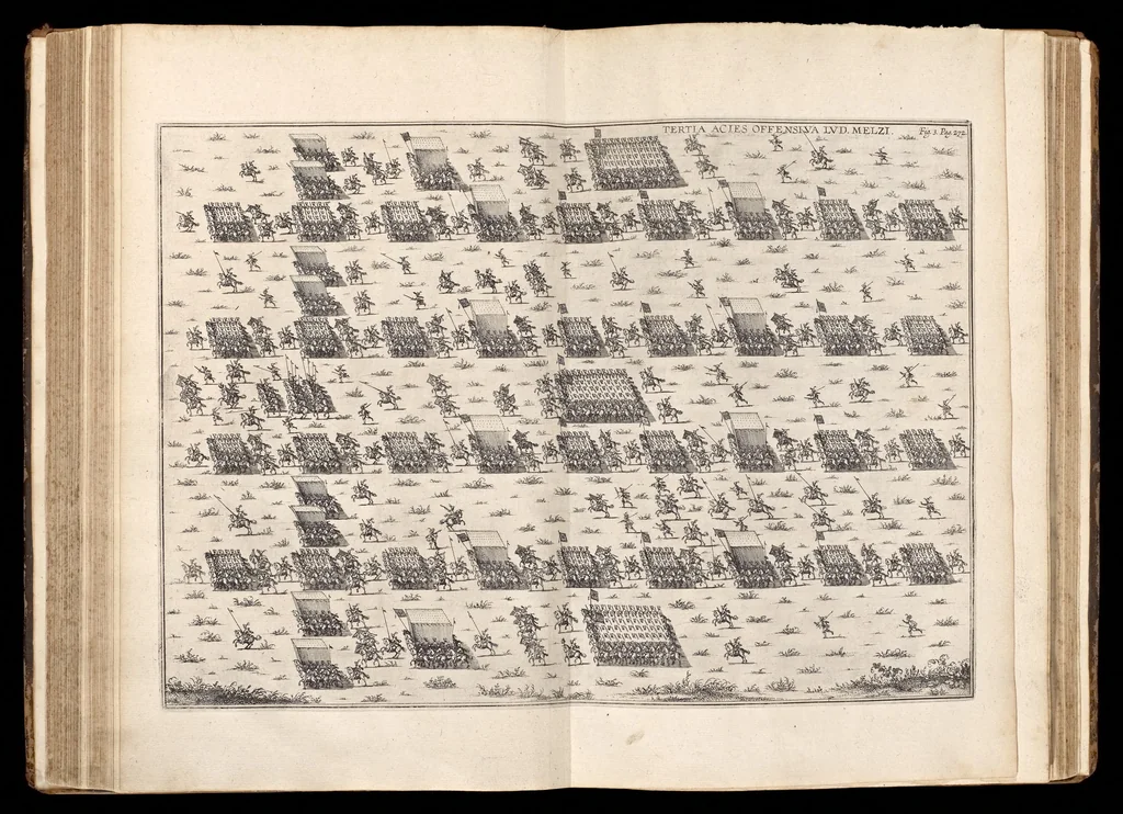 An illustration from De militia equestri antiqua et noua ad regem Philippum IV libri quinque, 1630, leaf 292