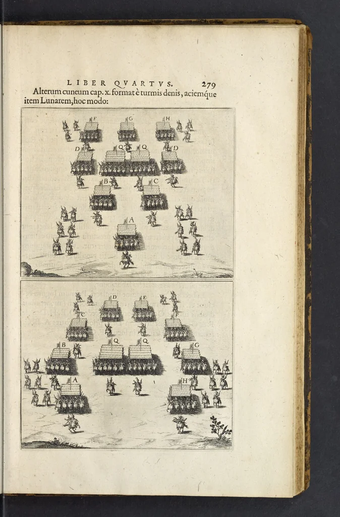 An illustration from De militia equestri antiqua et noua ad regem Philippum IV libri quinque, 1630, leaf 305