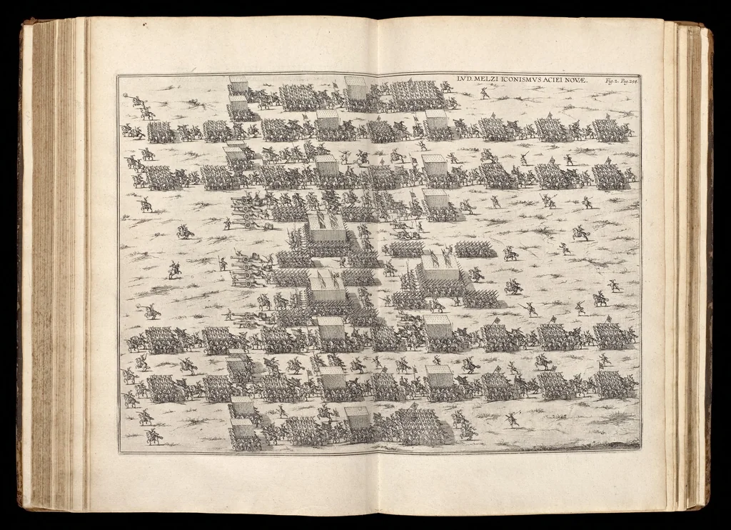 An illustration from De militia equestri antiqua et noua ad regem Philippum IV libri quinque, 1630, leaf 326