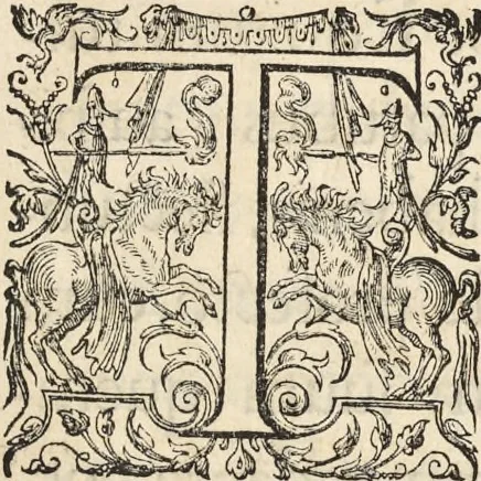 An illustration from De militia equestri antiqua et noua ad regem Philippum IV libri quinque, 1630, leaf 6