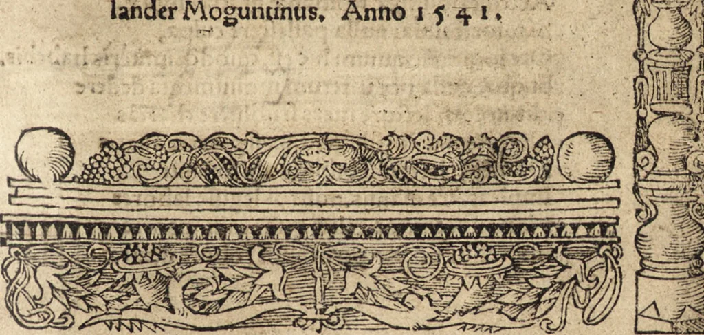 An illustration from De re aedificatoria libri decem, 1541, leaf 6