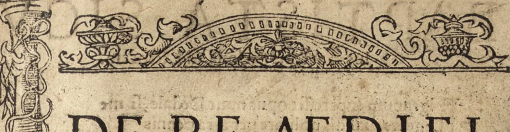 An illustration from De re aedificatoria libri decem, 1541, leaf 6