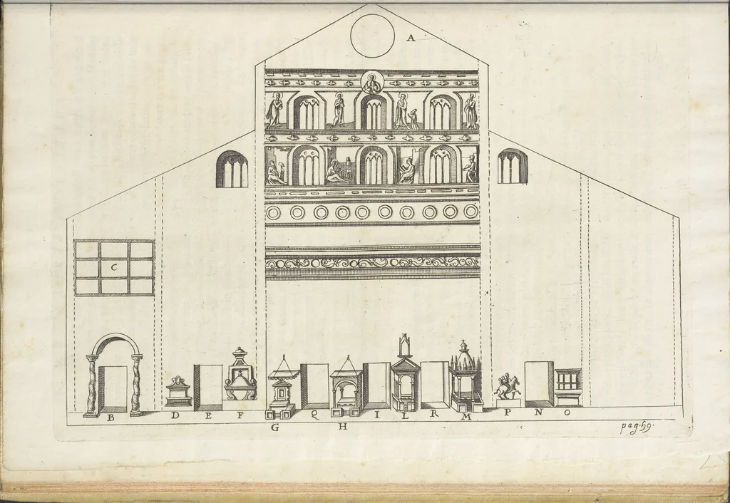 An illustration from De sacris aedificiis a Constantino Magno constructis : synopsis historica, 1693, leaf 115