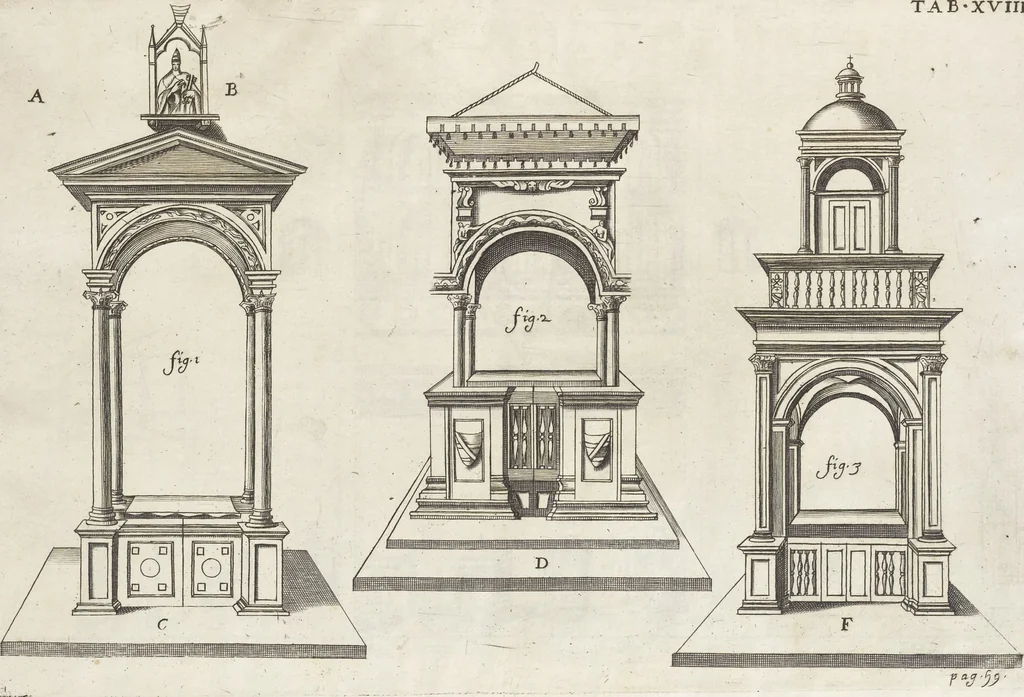 An illustration from De sacris aedificiis a Constantino Magno constructis : synopsis historica, 1693, leaf 117