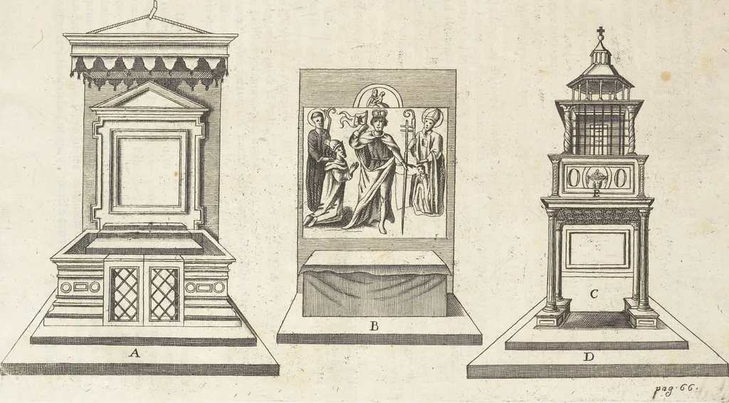 An illustration from De sacris aedificiis a Constantino Magno constructis : synopsis historica, 1693, leaf 128