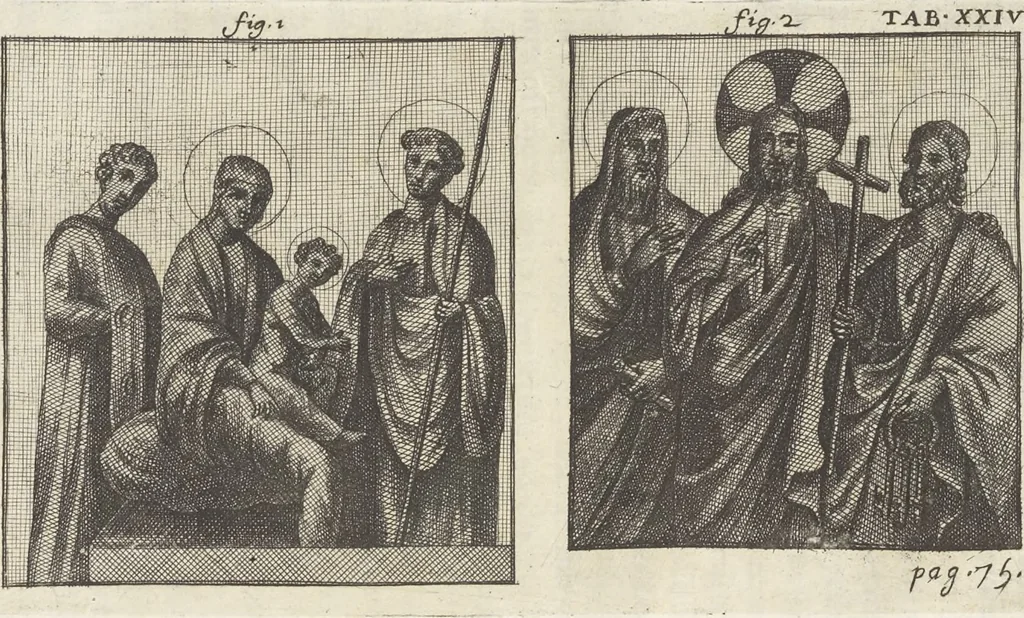 An illustration from De sacris aedificiis a Constantino Magno constructis : synopsis historica, 1693, leaf 141