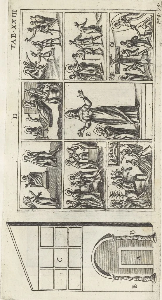 An illustration from De sacris aedificiis a Constantino Magno constructis : synopsis historica, 1693, leaf 143