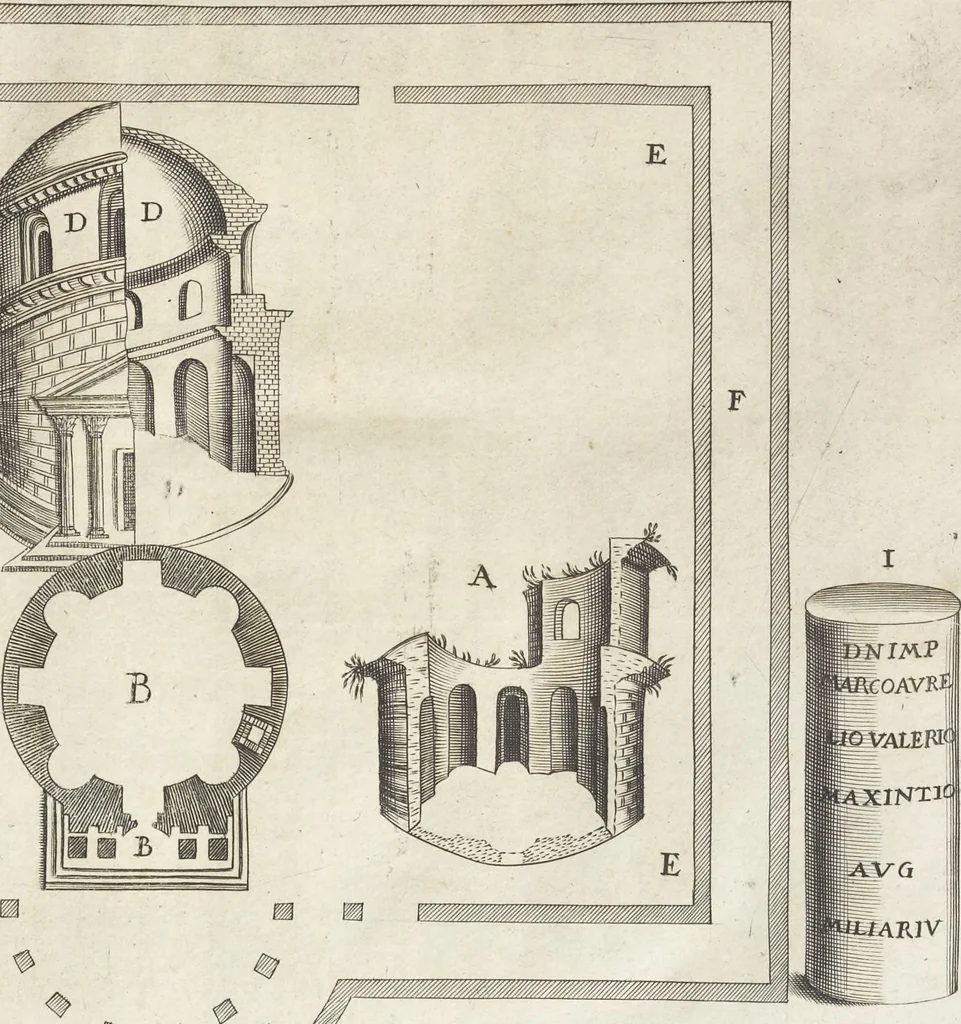 An illustration from De sacris aedificiis a Constantino Magno constructis : synopsis historica, 1693, leaf 197