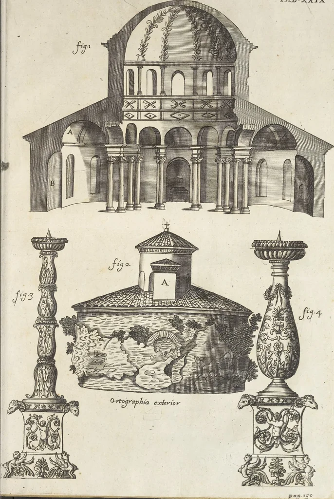 An illustration from De sacris aedificiis a Constantino Magno constructis : synopsis historica, 1693, leaf 206