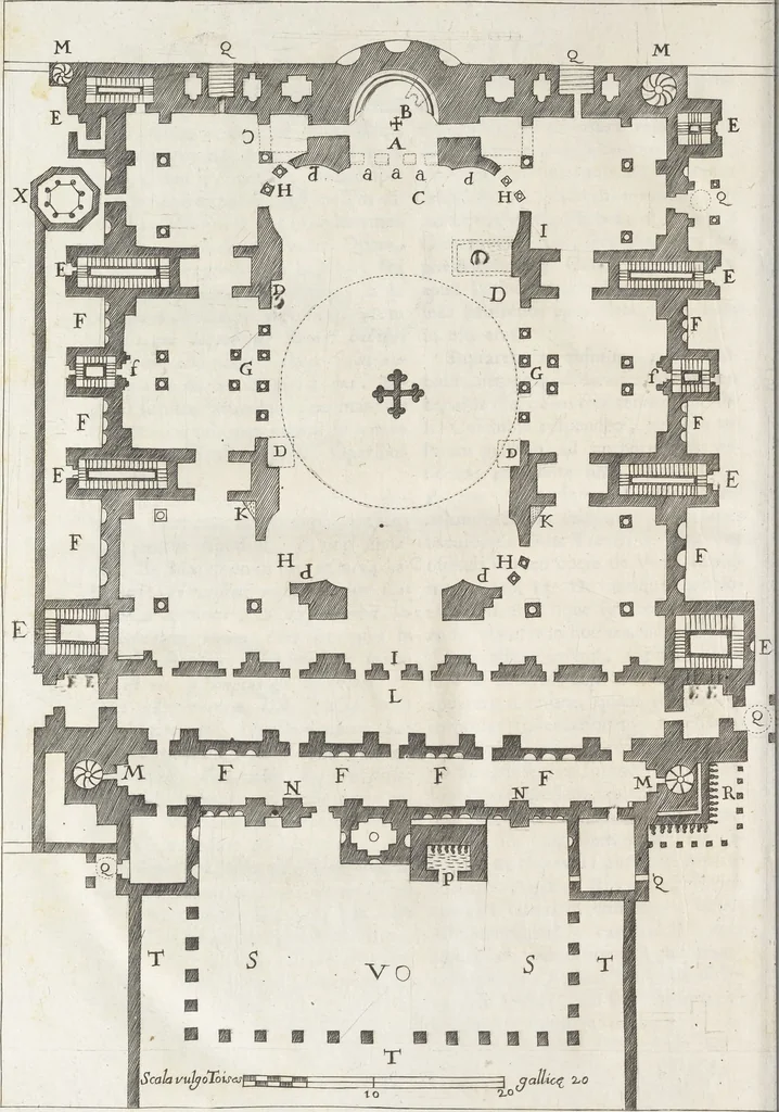 An illustration from De sacris aedificiis a Constantino Magno constructis : synopsis historica, 1693, leaf 273