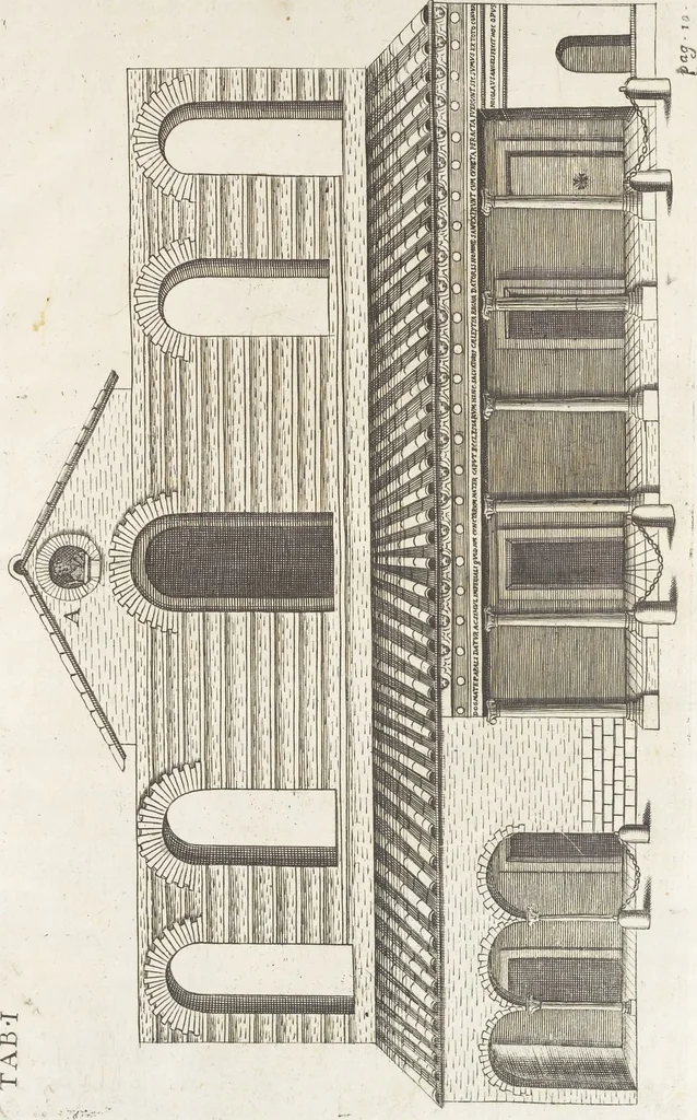 An illustration from De sacris aedificiis a Constantino Magno constructis : synopsis historica, 1693, leaf 32