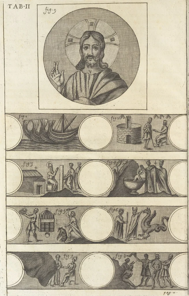 An illustration from De sacris aedificiis a Constantino Magno constructis : synopsis historica, 1693, leaf 35