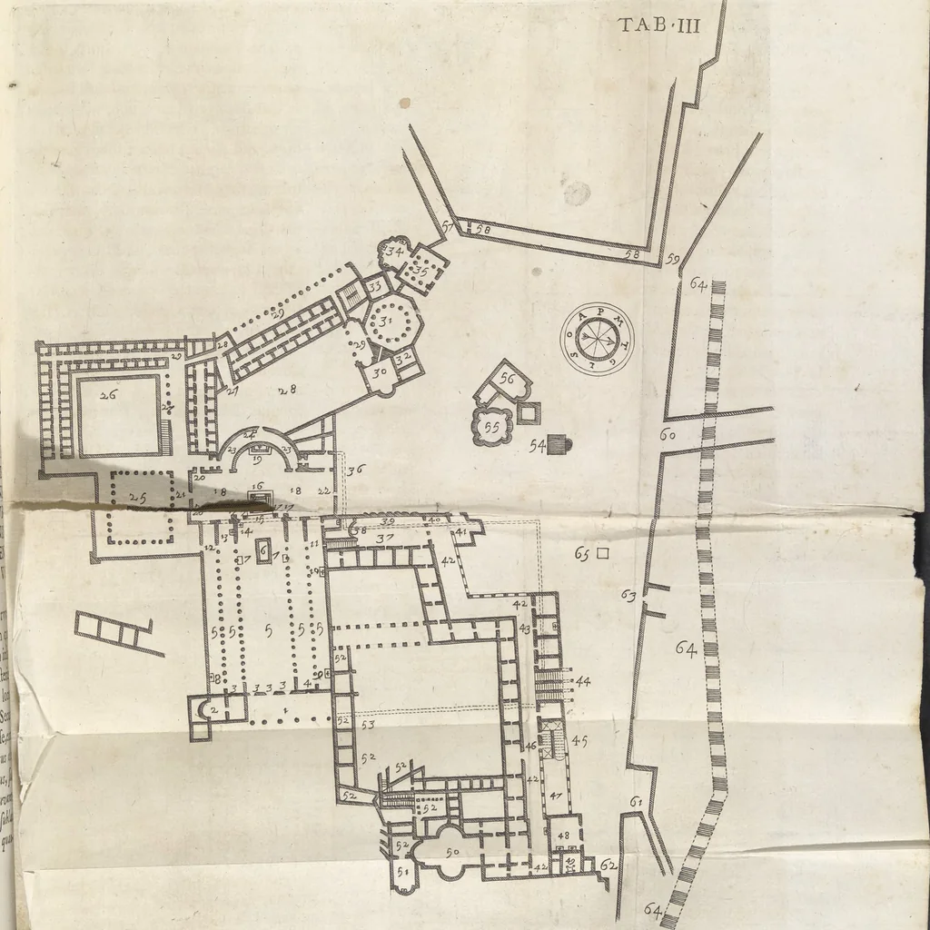 An illustration from De sacris aedificiis a Constantino Magno constructis : synopsis historica, 1693, leaf 40