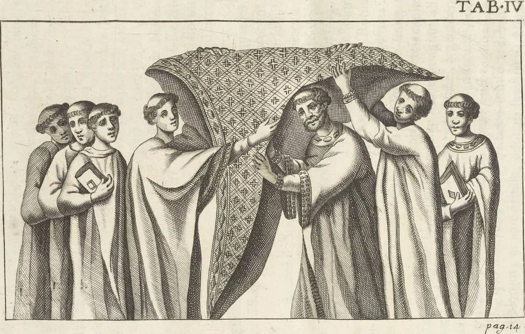 An illustration from De sacris aedificiis a Constantino Magno constructis : synopsis historica, 1693, leaf 42