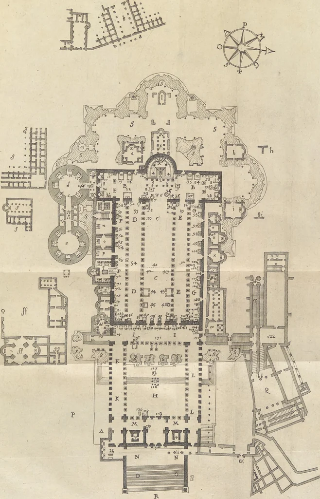 An illustration from De sacris aedificiis a Constantino Magno constructis : synopsis historica, 1693, leaf 64