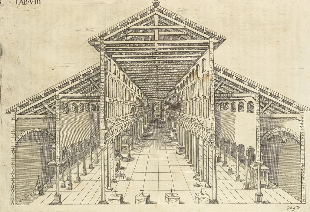 An illustration from De sacris aedificiis a Constantino Magno constructis : synopsis historica, 1693, leaf 69