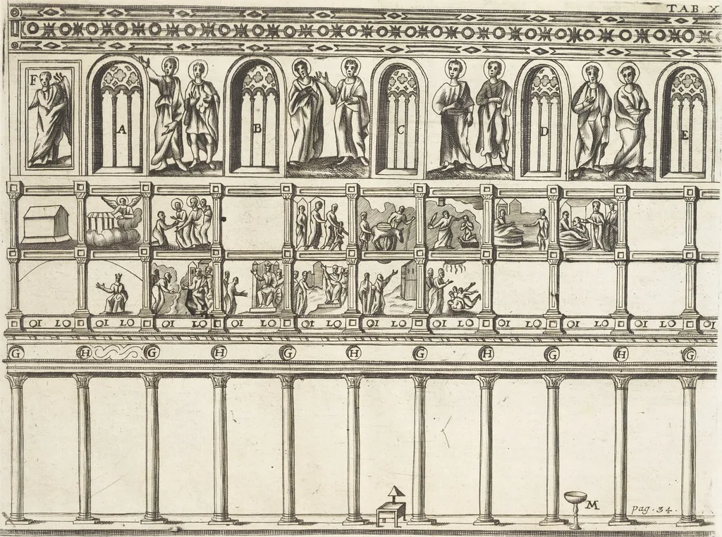 An illustration from De sacris aedificiis a Constantino Magno constructis : synopsis historica, 1693, leaf 74
