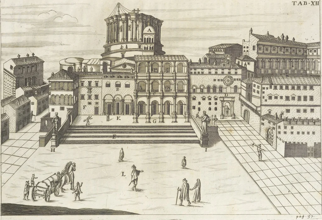 An illustration from De sacris aedificiis a Constantino Magno constructis : synopsis historica, 1693, leaf 81