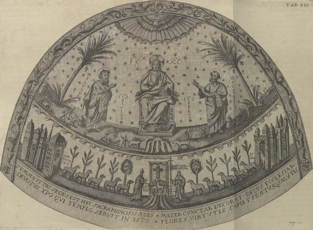 An illustration from De sacris aedificiis a Constantino Magno constructis : synopsis historica, 1693, leaf 88