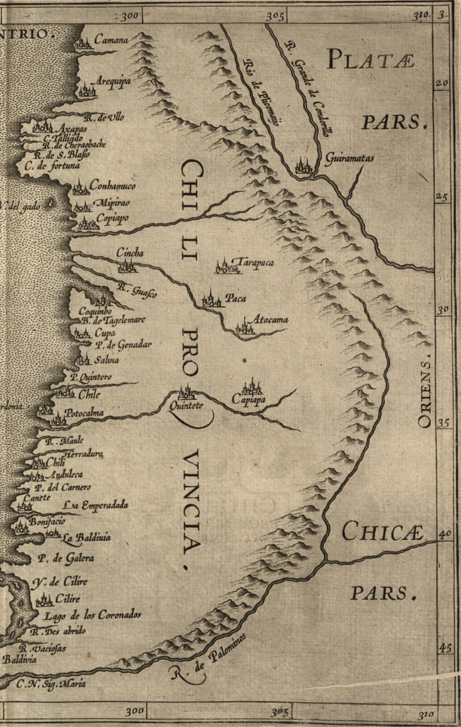 An illustration from Descriptionis Ptolemaicae augmentum, siue, Occidentis notitia : breui commentario illustrata, et hac secunda editione magna sui parte aucta, 1603, leaf 210