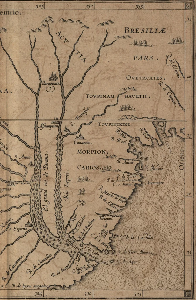 An illustration from Descriptionis Ptolemaicae augmentum, siue, Occidentis notitia : breui commentario illustrata, et hac secunda editione magna sui parte aucta, 1603, leaf 214