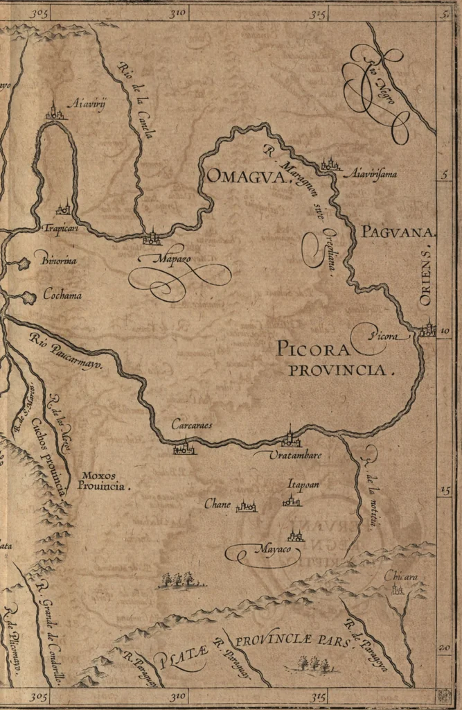 An illustration from Descriptionis Ptolemaicae augmentum, siue, Occidentis notitia : breui commentario illustrata, et hac secunda editione magna sui parte aucta, 1603, leaf 218