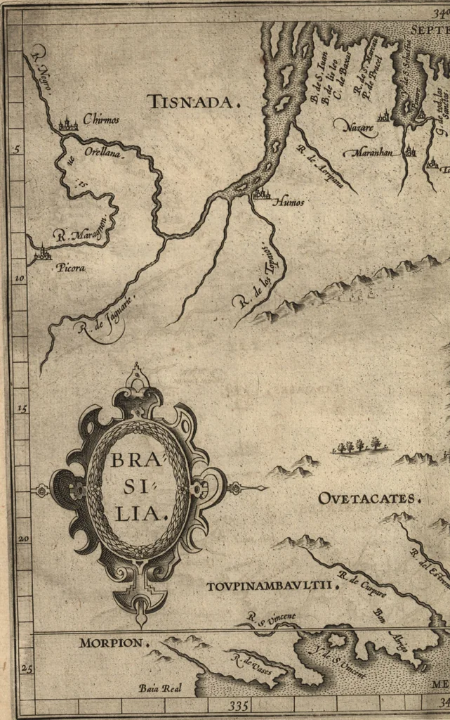 An illustration from Descriptionis Ptolemaicae augmentum, siue, Occidentis notitia : breui commentario illustrata, et hac secunda editione magna sui parte aucta, 1603, leaf 221