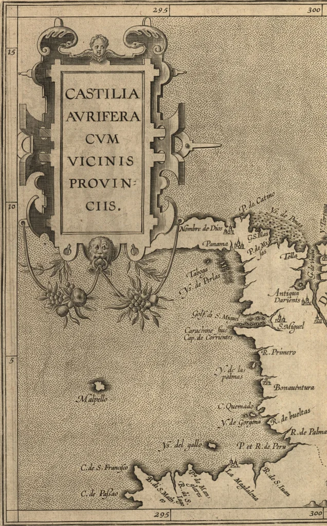 An illustration from Descriptionis Ptolemaicae augmentum, siue, Occidentis notitia : breui commentario illustrata, et hac secunda editione magna sui parte aucta, 1603, leaf 225