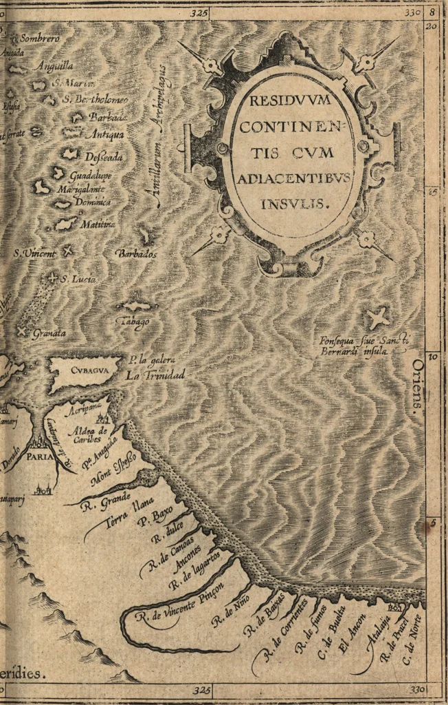 An illustration from Descriptionis Ptolemaicae augmentum, siue, Occidentis notitia : breui commentario illustrata, et hac secunda editione magna sui parte aucta, 1603, leaf 230