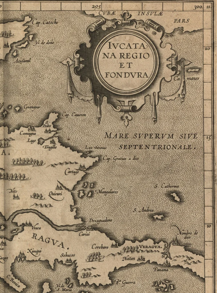An illustration from Descriptionis Ptolemaicae augmentum, siue, Occidentis notitia : breui commentario illustrata, et hac secunda editione magna sui parte aucta, 1603, leaf 242