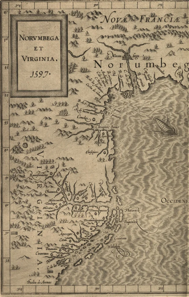 An illustration from Descriptionis Ptolemaicae augmentum, siue, Occidentis notitia : breui commentario illustrata, et hac secunda editione magna sui parte aucta, 1603, leaf 265