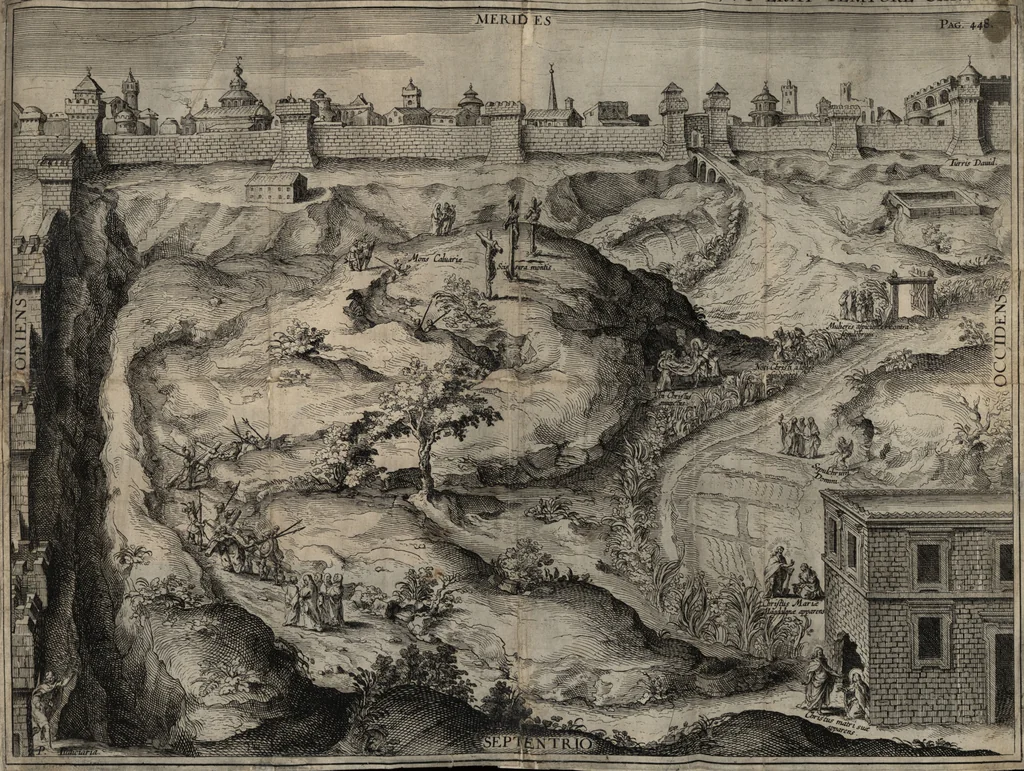 An illustration from El devoto peregrino y viage de Tierra Santa, 1664, leaf 164
