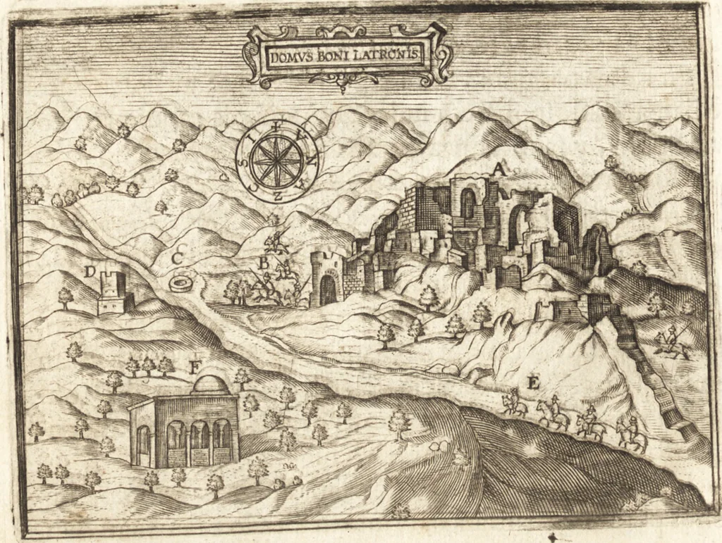 An illustration from El devoto peregrino y viage de Tierra Santa, 1664, leaf 241