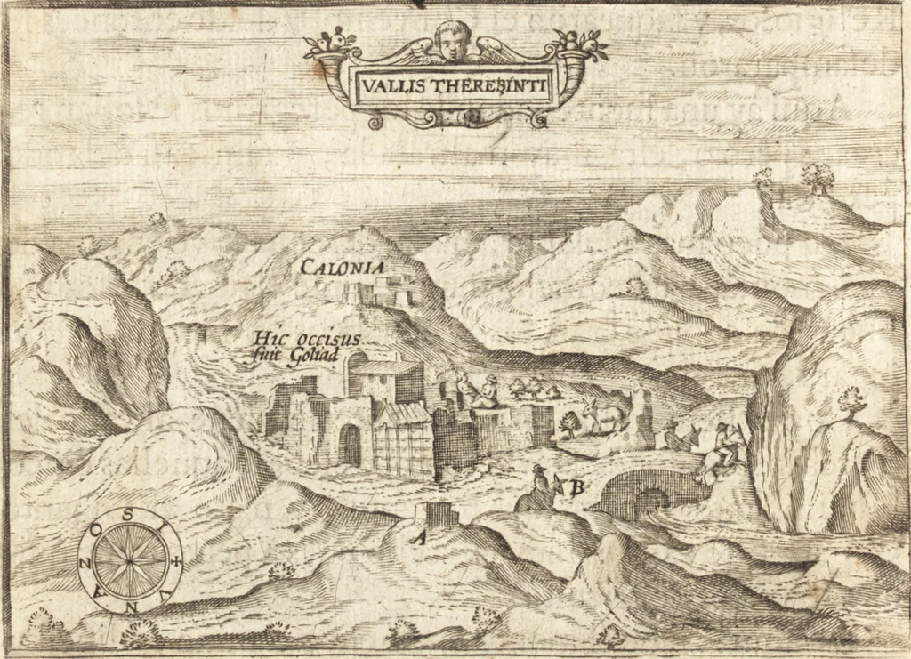 An illustration from El devoto peregrino y viage de Tierra Santa, 1664, leaf 245