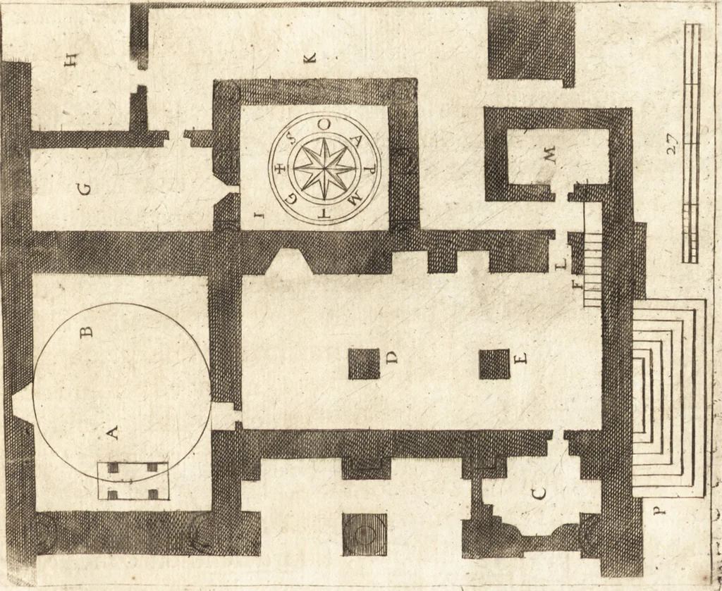 An illustration from El devoto peregrino y viage de Tierra Santa, 1664, leaf 260