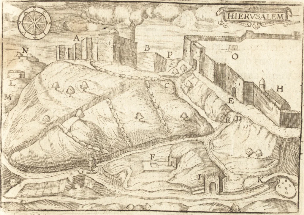 An illustration from El devoto peregrino y viage de Tierra Santa, 1664, leaf 270