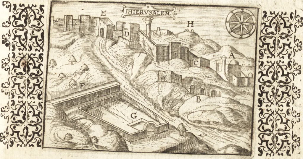 An illustration from El devoto peregrino y viage de Tierra Santa, 1664, leaf 278