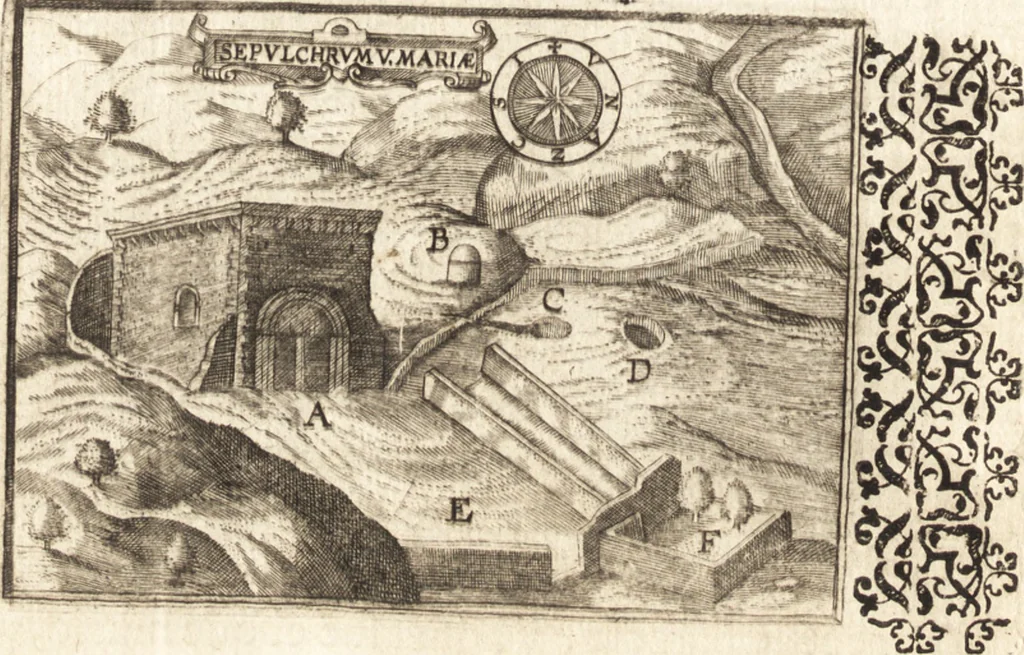 An illustration from El devoto peregrino y viage de Tierra Santa, 1664, leaf 287