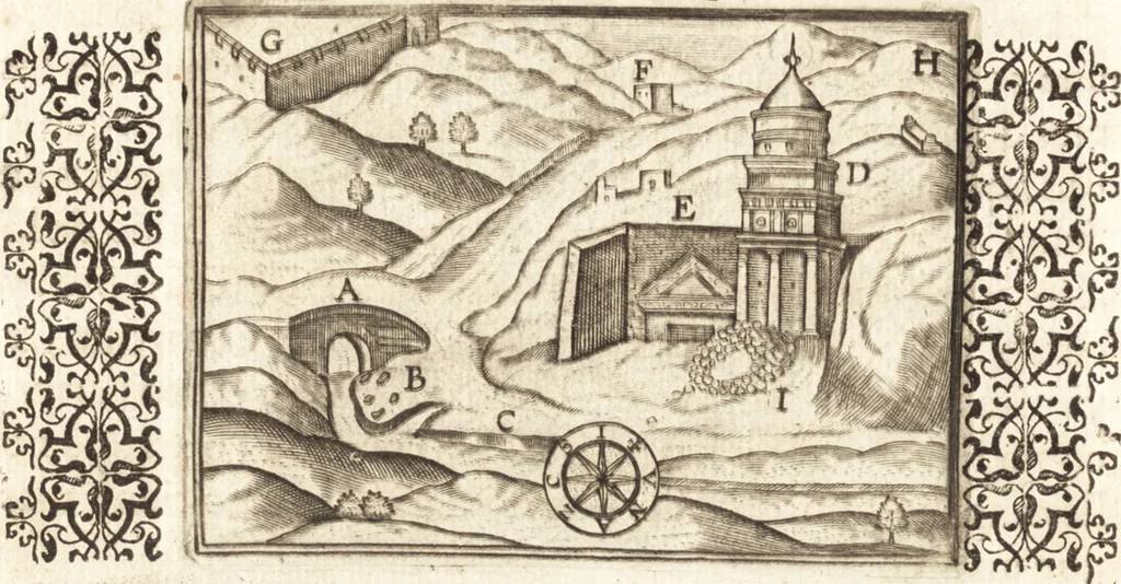 An illustration from El devoto peregrino y viage de Tierra Santa, 1664, leaf 297