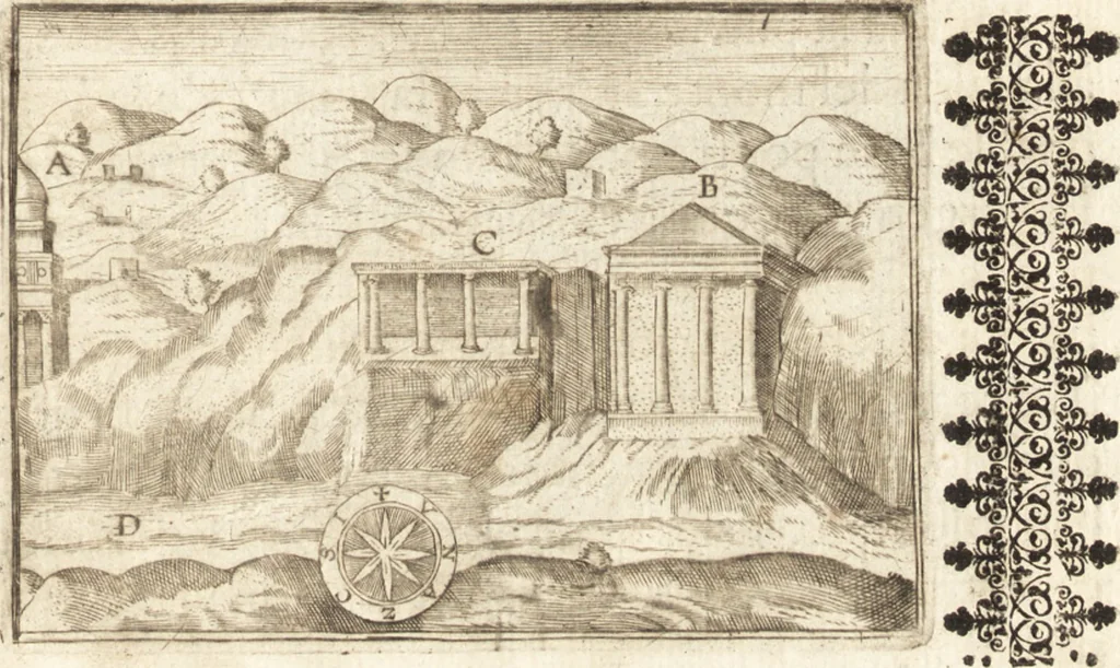 An illustration from El devoto peregrino y viage de Tierra Santa, 1664, leaf 298