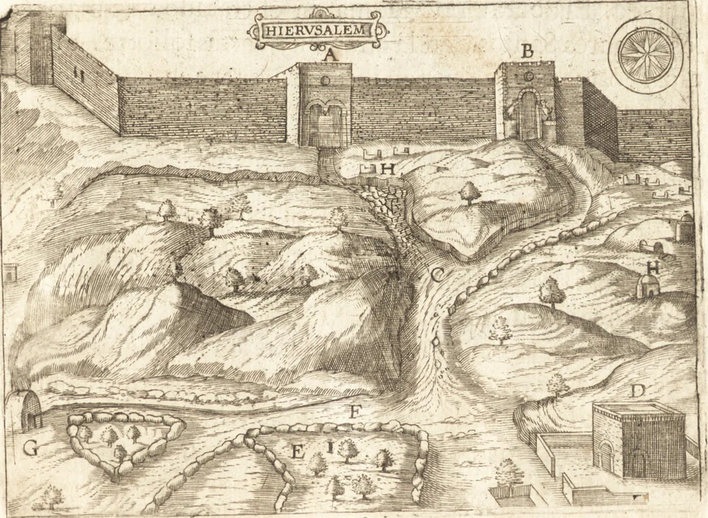 An illustration from El devoto peregrino y viage de Tierra Santa, 1664, leaf 300