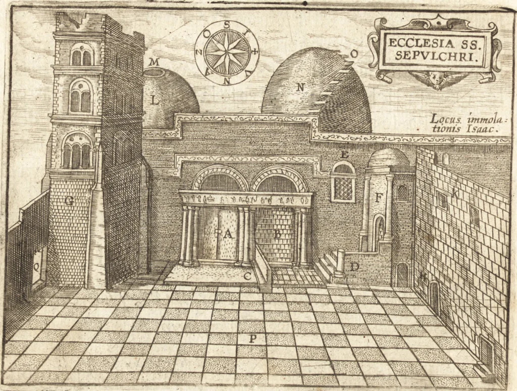 An illustration from El devoto peregrino y viage de Tierra Santa, 1664, leaf 329