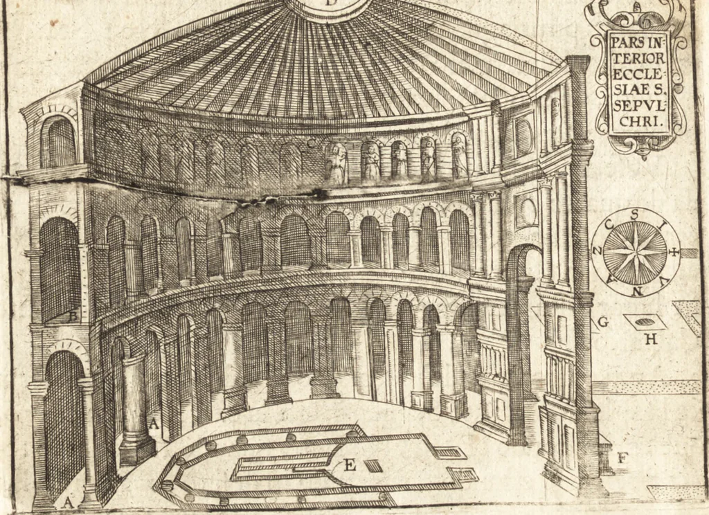 An illustration from El devoto peregrino y viage de Tierra Santa, 1664, leaf 335